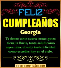 GIF Frases de Cumpleaños Georgia